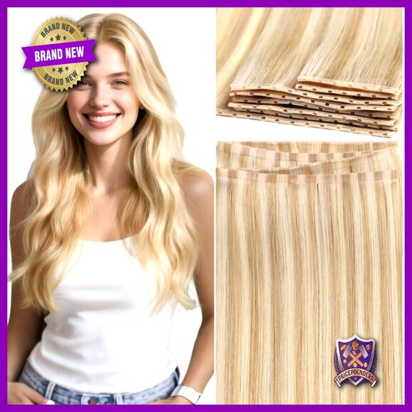 20 Inch Human Hair Extensions Glueless Micro Bead Weft 100G Remy Hair main image 6